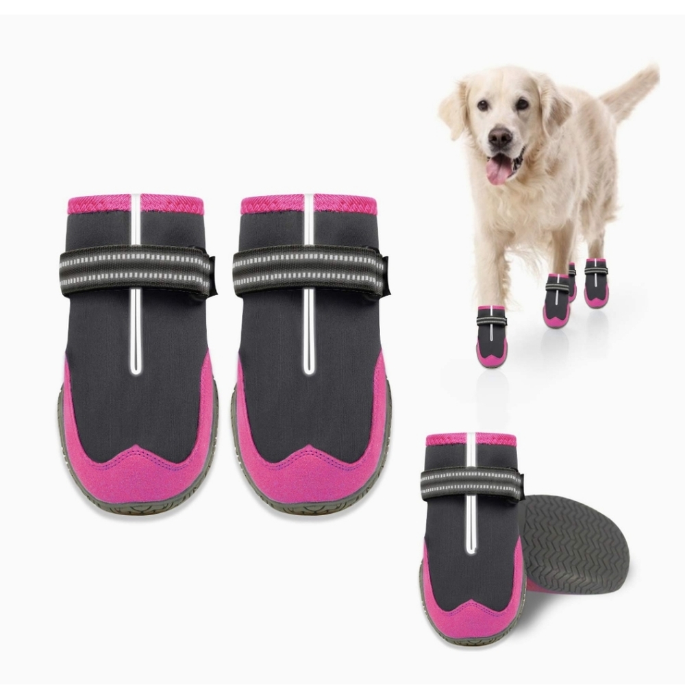 Pink Dog Boots Size 1
